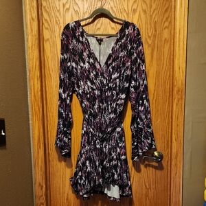 Patterned Mini dress With Belt